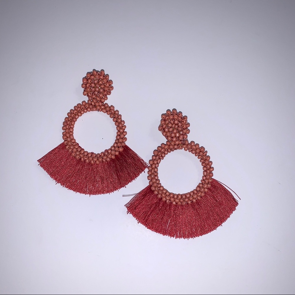 Beaded Tassel Earrings
